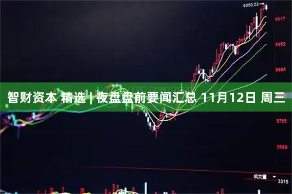智财资本 精选 | 夜盘盘前要闻汇总 11月12日 周三
