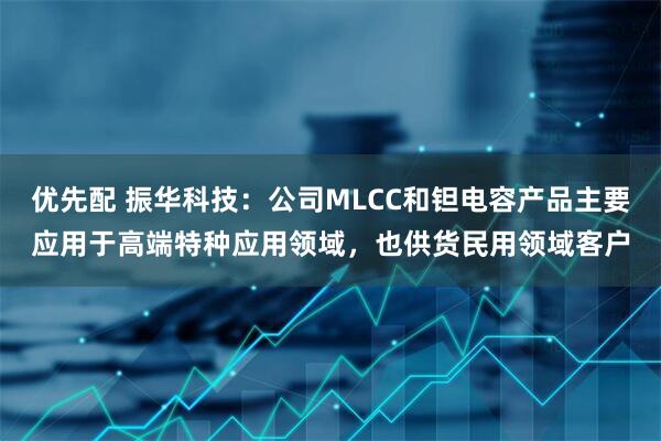 优先配 振华科技：公司MLCC和钽电容产品主要应用于高端特种应用领域，也供货民用领域客户